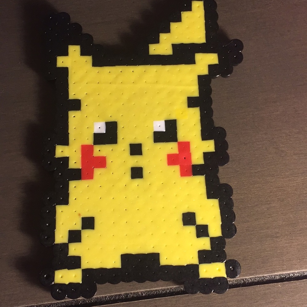 Pikachu perler beads